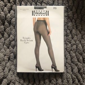 NWT Wolford Trinity Back Seam Tights XS $61